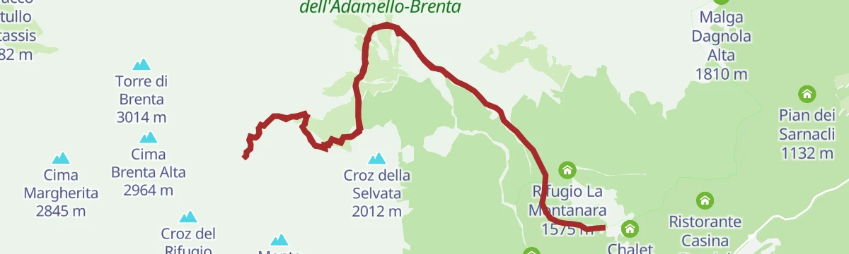 Route map: Busa degli Sfulmini